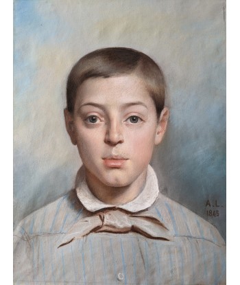 Alexandre LEGRAND (1822-1901) attribué à portrait jeune garçon 1845 50-70% off 