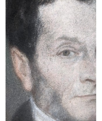 Ecole française XIXe portrait homme de qualité vers 1830 est présent 