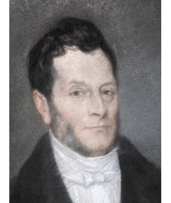 Ecole française XIXe portrait homme de qualité vers 1830 est présent 