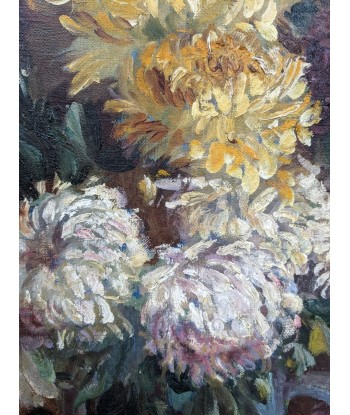 Emile ROY (1876-1973) bouquet de dahlias 1920 votre restaurant rapide dans 