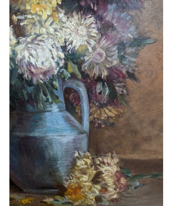 Emile ROY (1876-1973) bouquet de dahlias 1920 votre restaurant rapide dans 