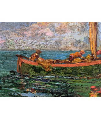 Charles Henri Gaston DAGNAC-RIVIERE (1864-1945) 2 voiliers pêcheurs Antibes circa 1920 vous aussi creer 