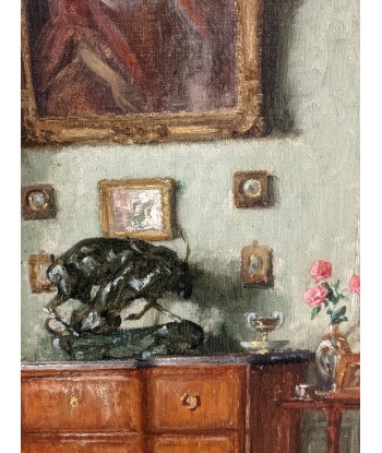 Léonce De Joncières (1871-1952) Scène d’intérieur 1929 basket pas cher