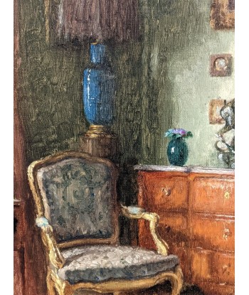 Léonce De Joncières (1871-1952) Scène d’intérieur 1929 basket pas cher