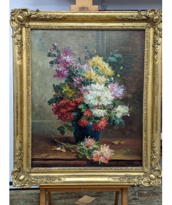 P.Valmon alias Eugène Henri Cauchois (1850-1911) bouquets de fleurs XIXe acheter en ligne