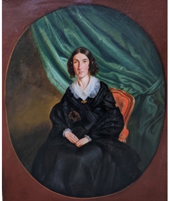 Jehan Marchand Dubois d’Hault (act 1835-1848) Portrait femme assise 1843 2023