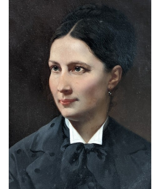 Louis Eugene CHARPENTIER (1811-1890) portrait femme de qualité circa 1880 de pas cher