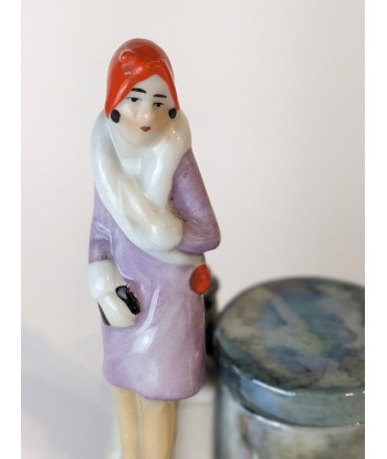 Boîte figurine porcelaine vers 1920 le des métaux précieux