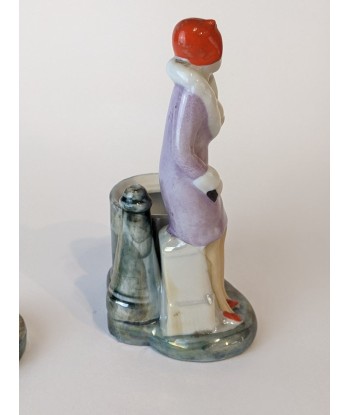 Boîte figurine porcelaine vers 1920 le des métaux précieux