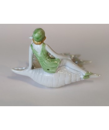 Figurine baigneuse porcelaine vide-poche vers 1920 du meilleur 