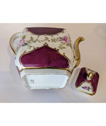 Théière XIXe porcelaine de Paris Louis Philippe monogramme J.P sur le site 