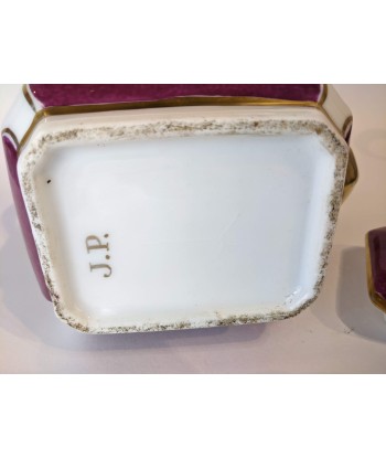 Théière XIXe porcelaine de Paris Louis Philippe monogramme J.P sur le site 