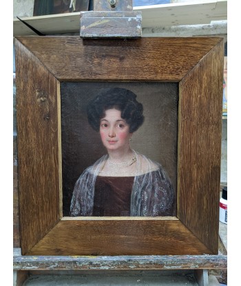 Ecole française Portrait d’une femme au collier 1er empire en ligne des produits 