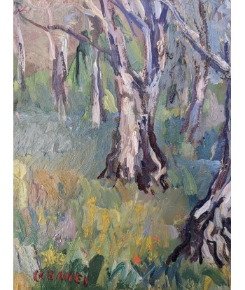 Louis-François CABANES (1867-1947) paysage avec arbres vers 1920 online