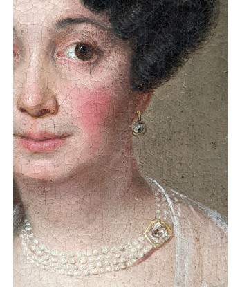 Ecole française Portrait d’une femme au collier 1er empire en ligne des produits 