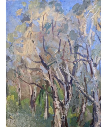 Louis-François CABANES (1867-1947) paysage avec arbres vers 1920 online