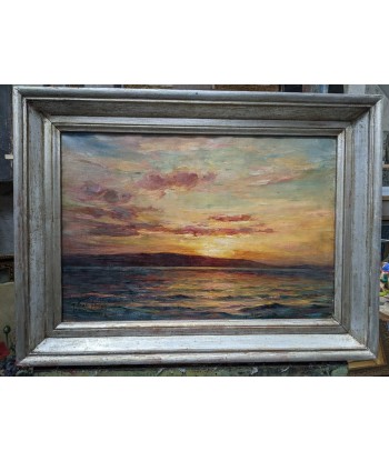 Georges Ricard-Cordingley (1873-1939) coucher de soleil mer Méditerranée circa 1900 du meilleur 