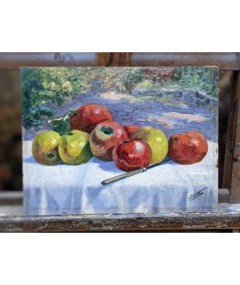 Ecole française Nature morte aux pommes vers 1920 chez Cornerstreet bien 