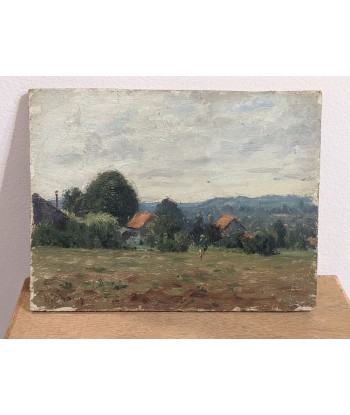 Henry CHARRY (1878-1962) personnage dans une prairie circa 1930 le des métaux précieux