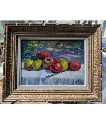 Ecole française Nature morte aux pommes vers 1920 chez Cornerstreet bien 