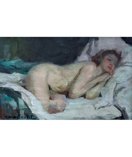 Cyprien Eugène BOULET (1877-1972) nu allongé sur le lit circa 1920 pas cher