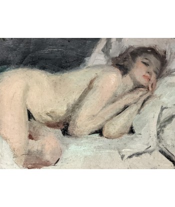 Cyprien Eugène BOULET (1877-1972) nu allongé sur le lit circa 1920 pas cher