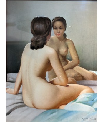 Robert DUFLOS (1898-?) femme de dos devant son miroir circa 1930 sur le site 