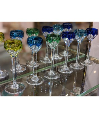 6 verres à liqueur en cristal de Saint Louis modèle Joseph Overlay prix pour 