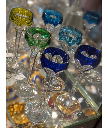 6 verres à liqueur en cristal de Saint Louis modèle Joseph Overlay prix pour 