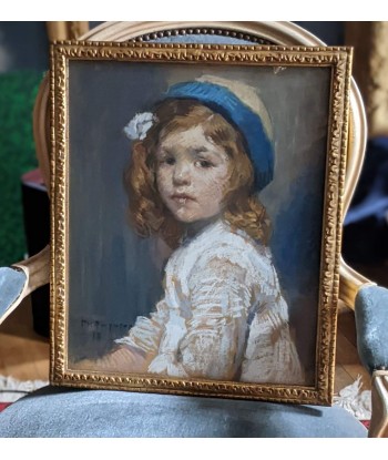 Philippe SWYNCOP (1878-1949) portrait enfant au chapeau 1915 de votre