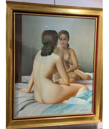 Robert DUFLOS (1898-?) femme de dos devant son miroir circa 1930 sur le site 