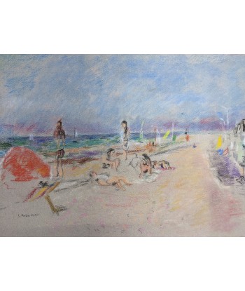 Sigurd FREDRIKSEN (1907-1986) la plage circa 1970 les ligaments