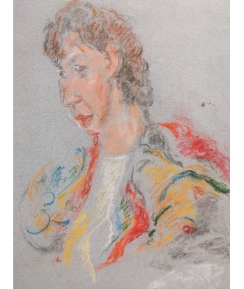 Sigurd FREDRIKSEN (1907-1986) portrait femme circa 1970 les ligaments