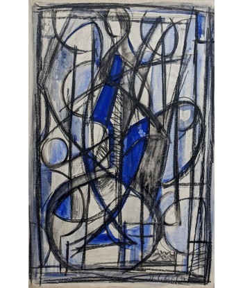 Jean-Claude LIBERT (1917-1995) abstraction 1954 Comment ça marche