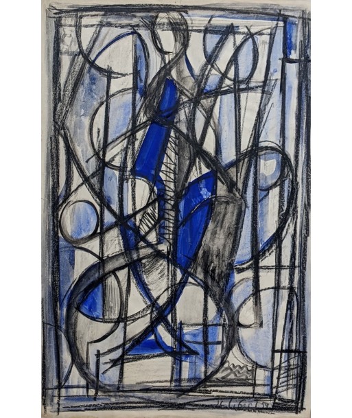 Jean-Claude LIBERT (1917-1995) abstraction 1954 Comment ça marche