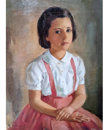 Tableau G.De Gobert Portrait d’une jeune fille en 1943 acheter en ligne