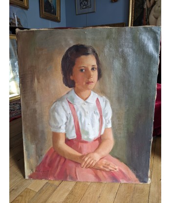 Tableau G.De Gobert Portrait d’une jeune fille en 1943 acheter en ligne