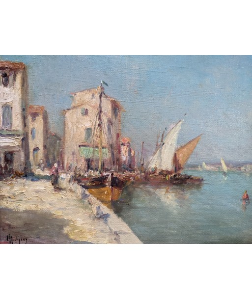 Charles MALFROY (1862-1939) l’ile de Martigues vers 1900 Les magasins à Paris et en Île-de-France