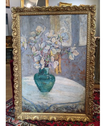 Alphonse MAZARD (1865-1939) nature morte bouquet de fleurs dans un vase circa 1920 pas chere