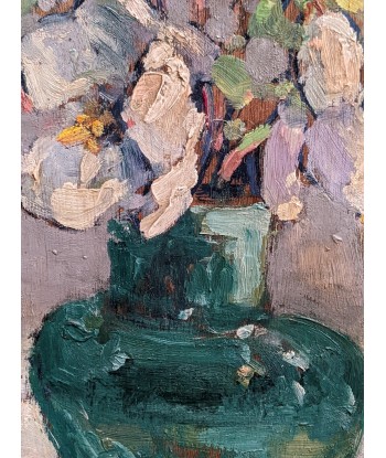 Alphonse MAZARD (1865-1939) nature morte bouquet de fleurs dans un vase circa 1920 pas chere