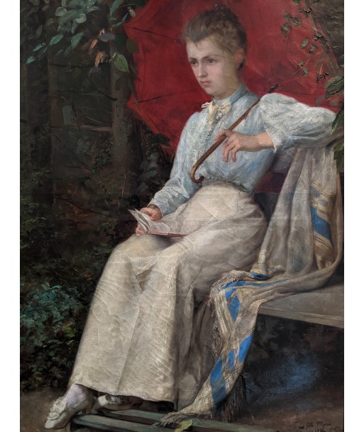 Léon-Jean PETUA (1846-1921) portrait de Marie 1916 français