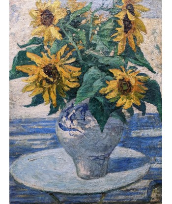 Alphonse MAZARD (1865-1939) attribué à « les tournesols » circa 1900 Vous souhaitez 