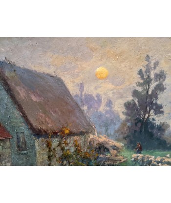 Ecole de Barbizon « Berger avec ses moutons » XIXe acheter