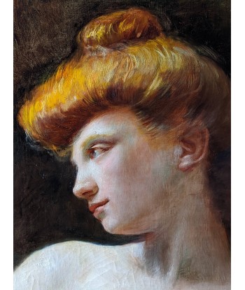 Judith BARRIOT (1880-1979) portrait femme au chignon vers 1900 Comment ça marche