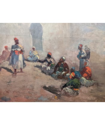 Alphonse CHIGOT (1824-1917) touaregs devant un bâtiment vers 1890 commande en ligne