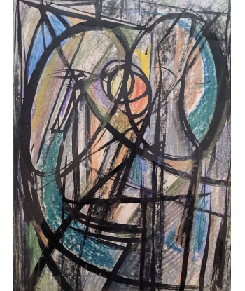 Jean-Claude LIBERT (1917-1995) abstraction circa 1950 Economisez 