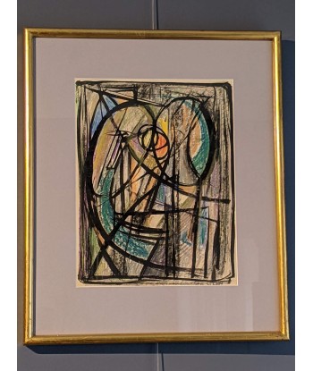 Jean-Claude LIBERT (1917-1995) abstraction circa 1950 Economisez 