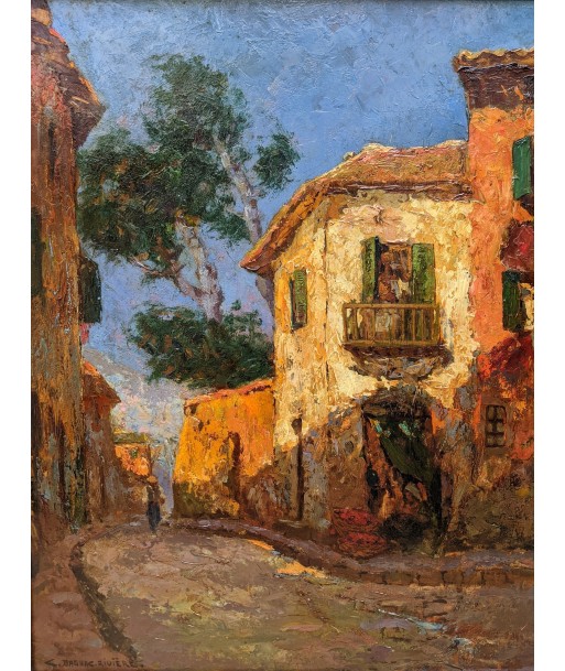 Charles Henri Gaston DAGNAC-RIVIÈRE (1865-1945) village animé sud France? Toutes les collections ici