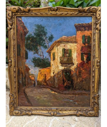 Charles Henri Gaston DAGNAC-RIVIÈRE (1865-1945) village animé sud France? Toutes les collections ici