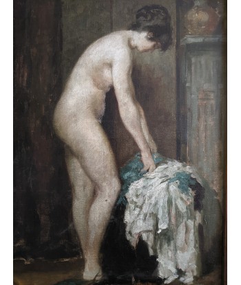 Emile BAES (1879-1953) femme dans sa chambre vers 1920 pour bénéficier 